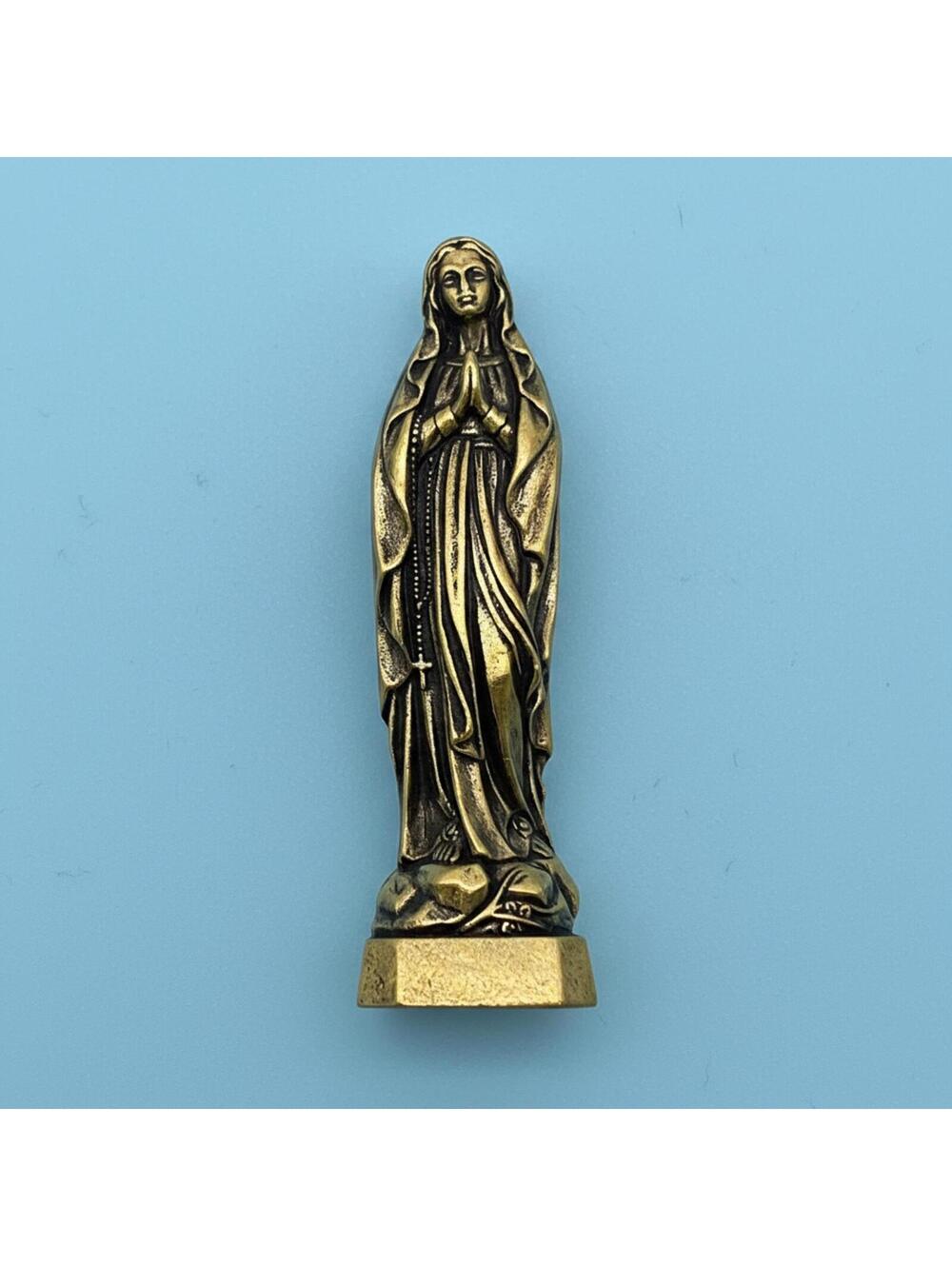 Brass Statue of Virgin Mary Figurine